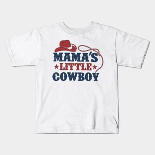 Vintage Mama don't let your cowboys grow up to be babies Kids T-Shirt